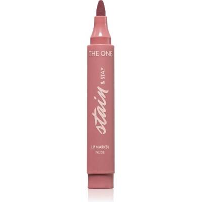 Oriflame The One Stain & Stay dlouhotrvající rtěnka ve fixu Nude 2,5 g