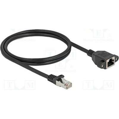 Delock 90775 Prodlužka Ethernet S/FTP Kat: 6a 1m černý