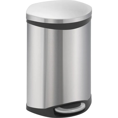 EKO 10 л. кош за отпадъци с педал цвят матиран инокс ЕКО от серия shell (eko921810matts/s)