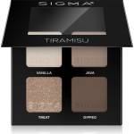 SIGMA Quad палитра сенки за очи цвят Tiramisu 4 гр