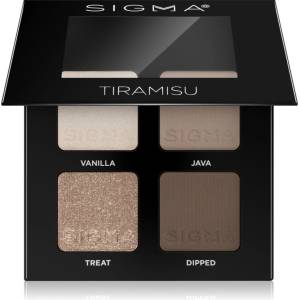 SIGMA Quad палитра сенки за очи цвят Tiramisu 4 гр