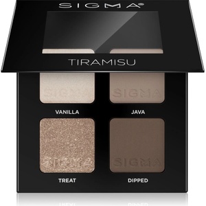 SIGMA Quad палитра сенки за очи цвят Tiramisu 4 гр