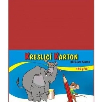 Stepa Kresliaci kartón A3 50ks 180g červený
