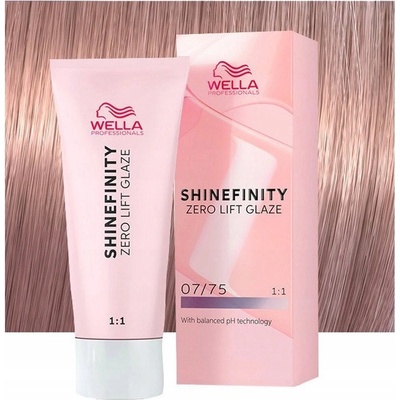 Wella Shinefinity Zero Lift Glaze 07/75 Cool Raspberry Latte 60 ml