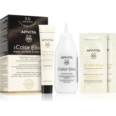APIVITA My Color Elixir боя за коса без амоняк цвят 3.0 Dark Brown