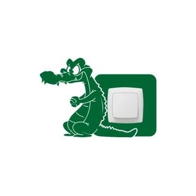 Merci-shop.Samolepka kolem vypínače - Vzor 80 Krokodýl 27 x 18 cm – Zboží Dáma