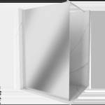 Mexen Kioto стена за душ Walk-in 70 x 200 см, огледало 8 мм, четкан никел - 800-070-101-97-50 (800-070-101-97-50)