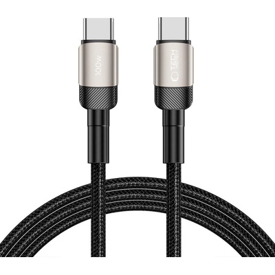 Кабел за зареждане USB-C / USB-C с PD 100W / 20V / 5A от Tech-Protect Ultraboost Evo - 200см Titanium (5906203690640)