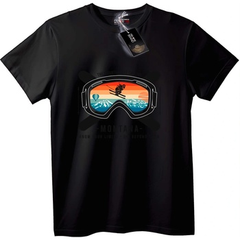 NOONEBRAND Тениска Ски Очила Montana - 5XL, Black