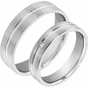 Eppi Zlaté svadobné obrúčky s diamantom Caly RW34400