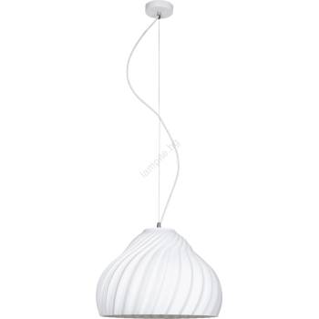 HEXE Пендел SILVO 1xE27/60W/230V Ø 38 см бял (HX0251)