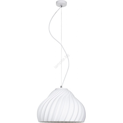 HEXE Пендел SILVO 1xE27/60W/230V Ø 38 см бял (HX0251)
