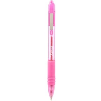 Zebra Химикалка, 0, 27 мм, с бутон, ZEBRA "Z-Grip Smooth", розова 22567 (22567)