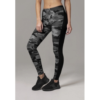 Urban Classics legíny ladies camo stripe leggings darkcamo/blk