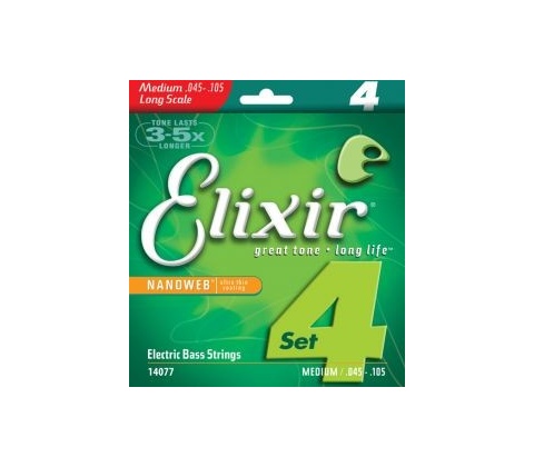 ELIXIR 4 strings NANOWEB Long .045 - .105