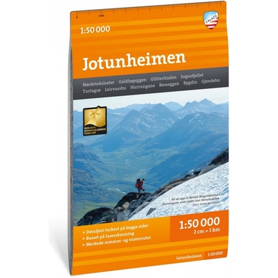 Turkart Jotunheimen - turistická mapa 1:50.000