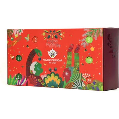 English Tea Shop Truhlík červený adventní kalendář, English Tea Shop