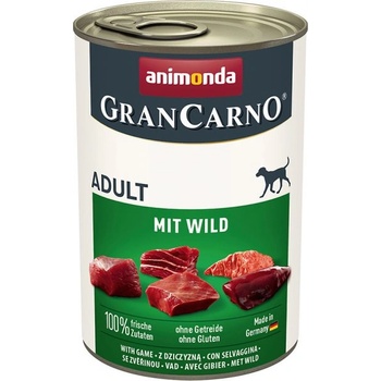 Animonda Grancarno Adult Dog smak: Dziczyzna 400g