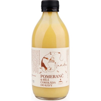 Vanda sirup do kávy více druhů Pomeranč & bílá čokoláda 330 ml