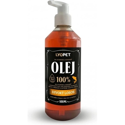 Lyopet 100% lososový olej 500 ml
