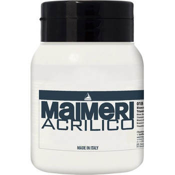 Maimeri Acrilico АКРИЛНА боя Titanium White 018 500 ml 1 бр (M0934018)