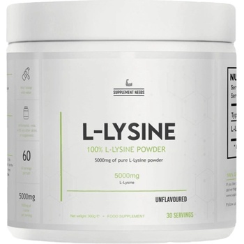 Image 1 of Supplement Needs L-Lysine Powder [300 грама]