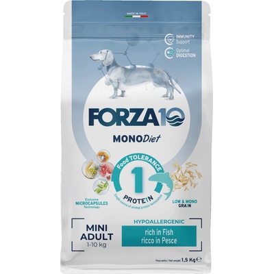 Forza10 Mini Diet s rybami hypoalergénne Adult Small 1,5 kg