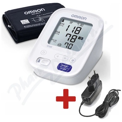 OMRON Tonometr M3 pažní+síť.zdroj CELIMED