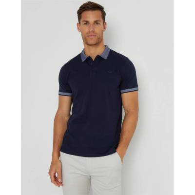 Threadbare Блуза с яка Threadbare Men's TB Shandy Short-Sleeve Polo Shirt - Navy