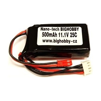 Bighobby Li-pol baterie 500mAh 3S 25C 50C -NANO Tech