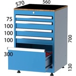 Kocel КОМБИНИРАН ШКАФ С 5 ЧЕКМЕДЖЕТА И cnc ДЪРЖАЧИ kocel - 2650 (2650)