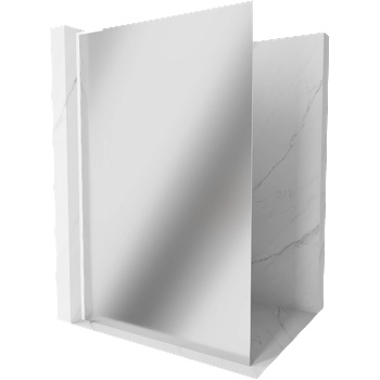 Mexen Kioto L, Душ кабина Walk-in 70 x 200 cm, огледало, бял - 800-070-103-20-50 (800-070-103-20-50)