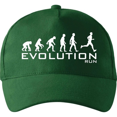 Evolúcia Beh so zahnutým šiltom a látkovou sponou Fľaškovozelená