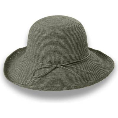 Krumlovanka letní klobouk z rafie Bucket dámský Fa-40107 khaki