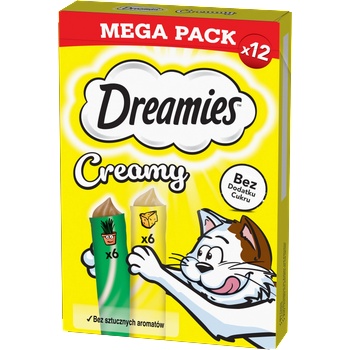Dreamies Кремообразни с сирене и котешка мента 12x10g