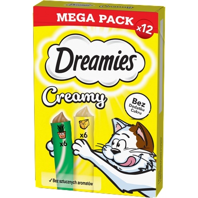 Dreamies Кремообразни с сирене и котешка мента 12x10g