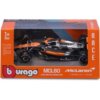 Bburago RACE Formula F1 McLaren F1 Team MCL60 2023 4 Lando Norris 1:43