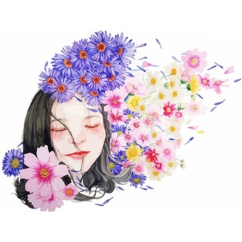Gaira Malovanie podľa čísel Kvety vo vlasoch