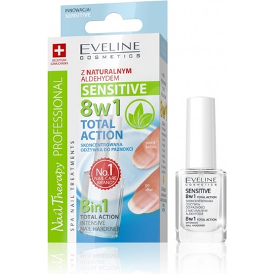 Eveline Cosmetics Total Action zpevňující lak na nehty 8 v 1 12 ml – Zboží Dáma