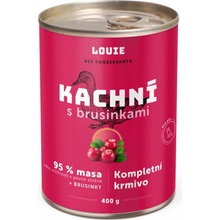 Louie Dog Kachní s brusinkami 400 g