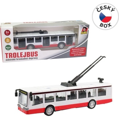 MADE Trolejbus kovový na spätný chod