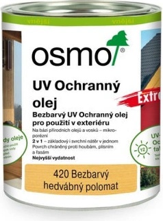 Olio Protezione UV Osmo 420 Extra - Trasparente, Per Esterni, 2.5 Litri, Finitura Raso - Foto 8