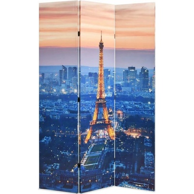vidaXL Rozdělovač pokojů skládací 120 x 170 cm Paříž v noci