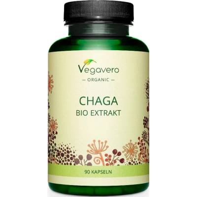 Vegavero Chaga Bio Extrakt, 600 mg, 90 капсули, Vegavero