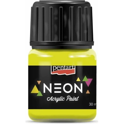 Pentart akrylová farba neon žltá 30 ml