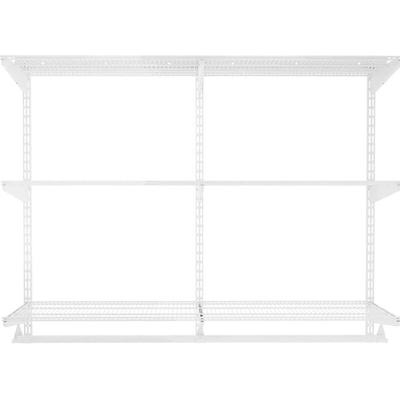 Majster Regál Nástenný regál do šatníka 100x120x40 cm TOPTRACK, Biely