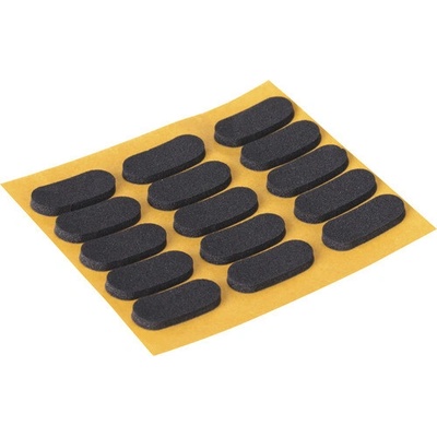 Tlmič nárazu 9x20 mm čierny 30 ks