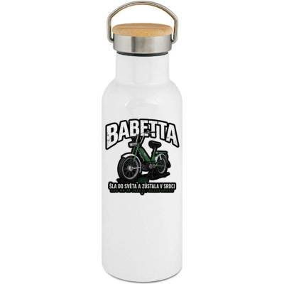 123TRIKO termoska Babetta 207 Šla do světa a zůstala v srdci 500 ml motorka