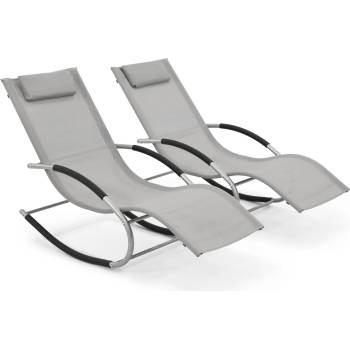 Garden Point Комплект от два градински люлеещи се стола Orlando Garden Point grey (GAP1098D)