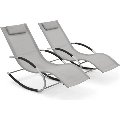 Garden Point Комплект от два градински люлеещи се стола Orlando Garden Point grey (GAP1098D)